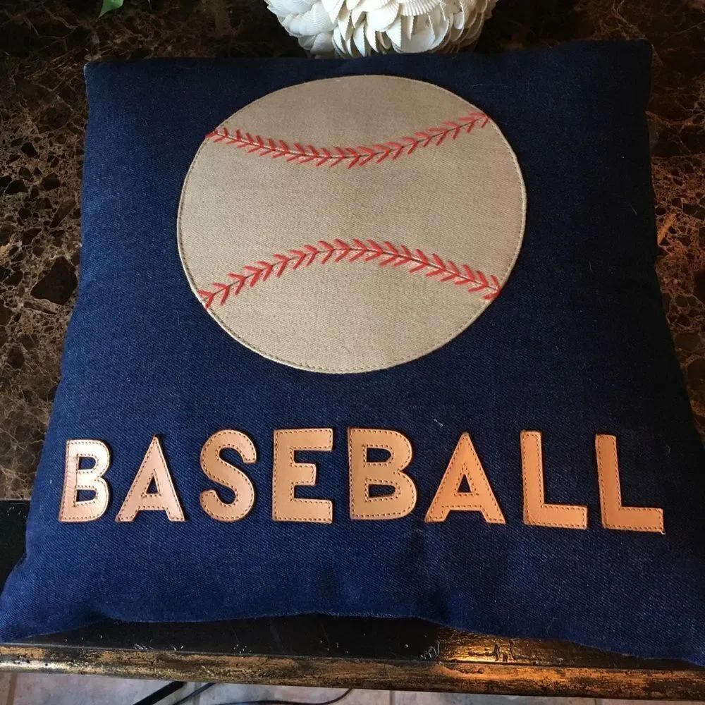 BLUE DENIM Baseball Pillow!